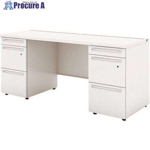 PLUS 779803)US 両袖机UR-166WA-33 W4/W4 UR-166WA-33 W4/W4 1台 ■▼209-8967 【貨物輸送都度積もり書き】