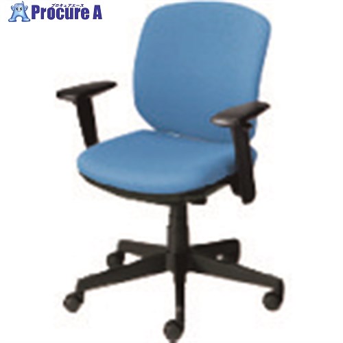 PLUS 697820)事務イス プリセア KD-K56SL LB KD-K56SL LB 1台 ■▼209-9839 【貨物輸送都度積もり書き】
