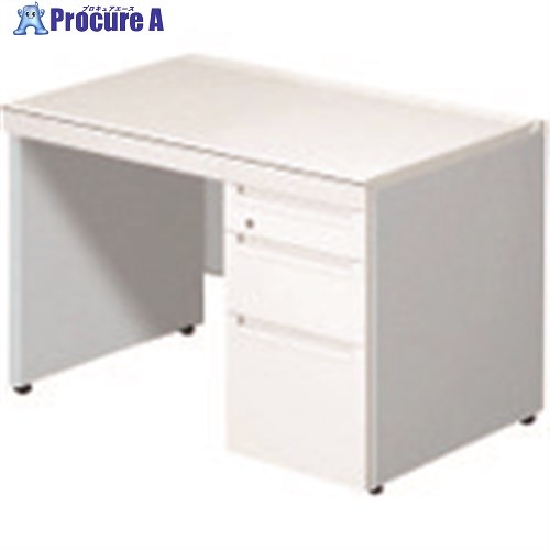 PLUS 673546)ステージオ 片袖机 ST-F117L-P4 WS/M4 ST-F117L-P4 WS/M4 1台 ■▼210-0120 【貨物輸送都度積もり書き】