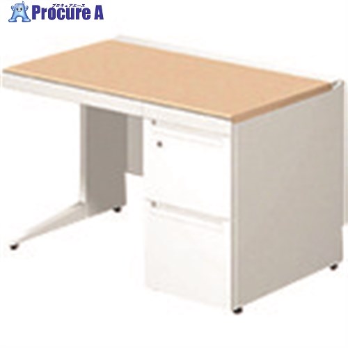 PLUS 674398)ステージオ 片袖机 ST-F117L-3 WM/W4 ST-F117L-3 WM/W4 1台 ■▼210-0204 【貨物輸送都度積もり書き】
