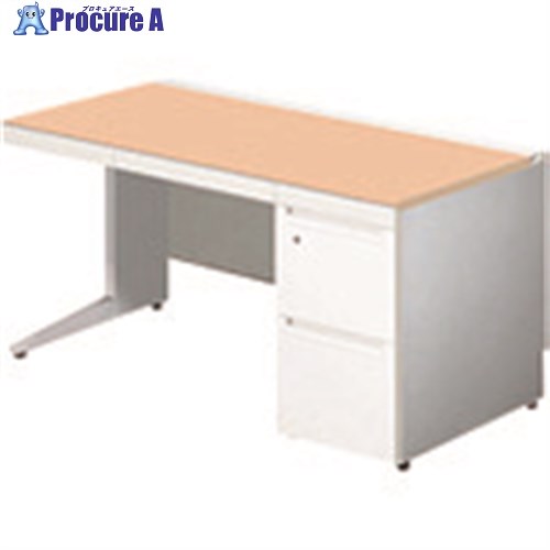 PLUS 674396)ステージオ 片袖机 ST-F147L-3 WM/W4 ST-F147L-3 WM/W4 1台 ■▼210-1751 【送料都度見積】｜プロキュアエース
