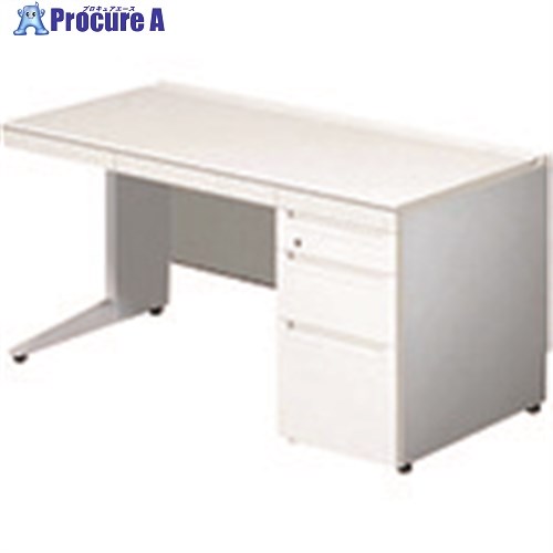 PLUS 673528)ステージオ 片袖机 ST-F147L-4 WS/M4 ST-F147L-4 WS/M4 1台 ■▼210-1784 【貨物輸送都度積もり書き】
