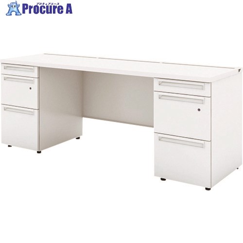 PLUS 779824)US 両袖机UR-186WD-33 W4/W4 UR-186WD-33 W4/W4 1台 ■▼210-3639 【貨物輸送都度積もり書き】