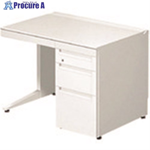 PLUS 673518)ステージオ 片袖机 ST-F107L-4 WS/W4 ST-F107L-4 WS/W4 1台 ■▼210-4898 【貨物輸送都度積もり書き】