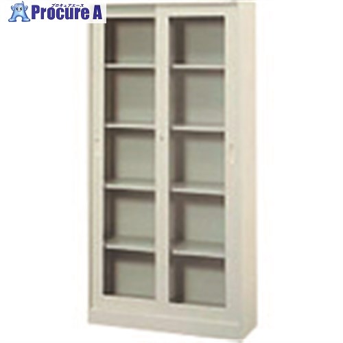 PLUS 18455)KR 引違い書庫(ガラス戸) SG-306R LGY SG-306R LGY 1台 ■▼210-6208 【送料都度見積】