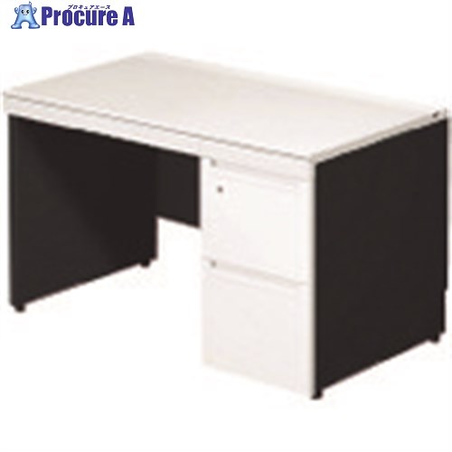 PLUS 673562)ステージオ 片袖机 ST-F127L-P3 WS/BK ST-F127L-P3 WS/BK 1台 ■▼210-6506 【貨物輸送都度積もり書き】