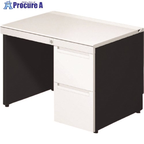 PLUS 674358)ステージオ 片袖机 ST-117L-P3 WM/W4 ST-117L-P3 WM/W4 1台 ■▼210-6516 【貨物輸送都度積もり書き】