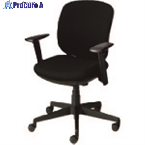 PLUS 697854)事務イス プリセア KD-K66SL BK KD-K66SL BK 1台 ■▼210-7691 【貨物輸送都度積もり書き】