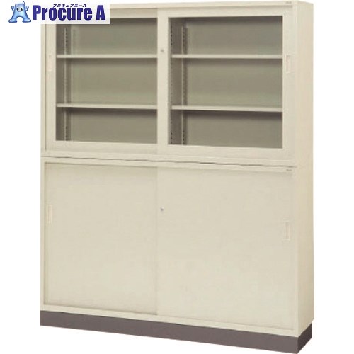 PLUS 18474)KR 引違い書庫 SS-553R LGY SS-553R LGY 1台 ■▼210-7855 【送料都度見積】
