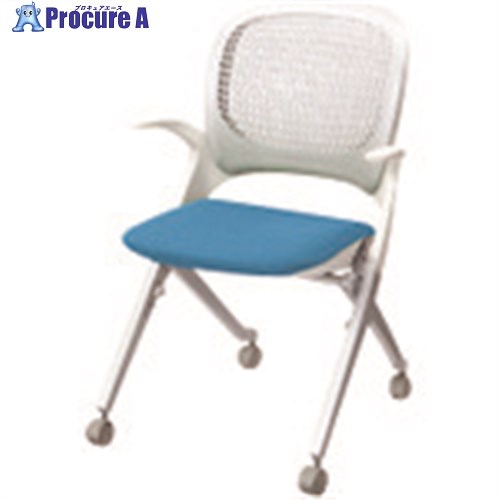 PLUS 657802)会議イス エラーテ MB-Q50S LB MB-Q50S LB 1台 ■▼210-7930 【送料都度見積】｜プロキュアエース