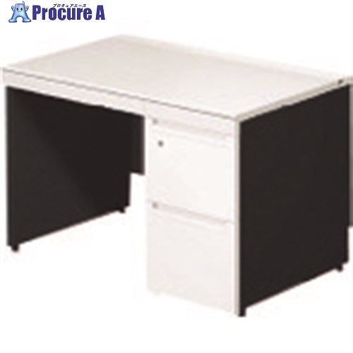 PLUS 673559)ステージオ 片袖机 ST-F117L-P3 WS/BK ST-F117L-P3 WS/BK 1台 ■▼210-8031 【貨物輸送都度積もり書き】