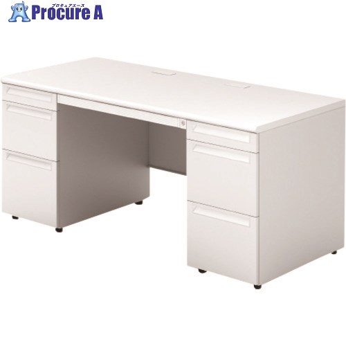 PLUS 669686)US 両袖机 US-NS167DL-33 WS/W4 US-NS167DL-33 WS/W4 1台 ■▼210-8245 【送料都度見積】