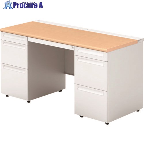 PLUS 775702)US 両袖机US-146D-33 WM/W4 US-146D-33 WM/W4 1台 ■▼210-8260 【貨物輸送都度積もり書き】