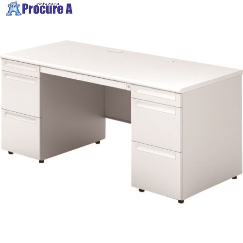 PLUS 669659)US 両袖机 US-NS167AL-33 WS/W4 US-NS167AL-33 WS/W4 1台 ■▼210-8305 【貨物輸送都度積もり書き】
