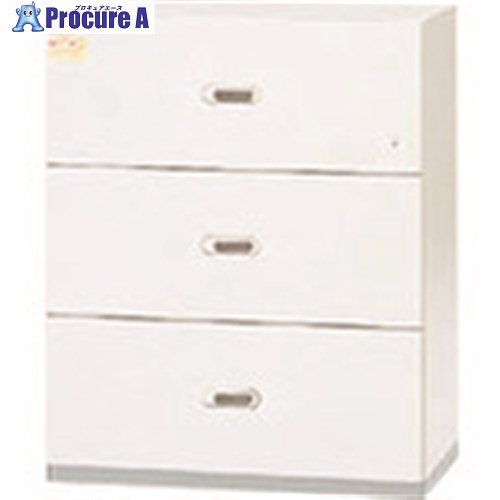 PLUS 11347)耐火ラテラル3段 L5-105FH3NW W4 L5-105FH3NW W4 1台 ■▼210-9311 【貨物輸送都度積もり書き】
