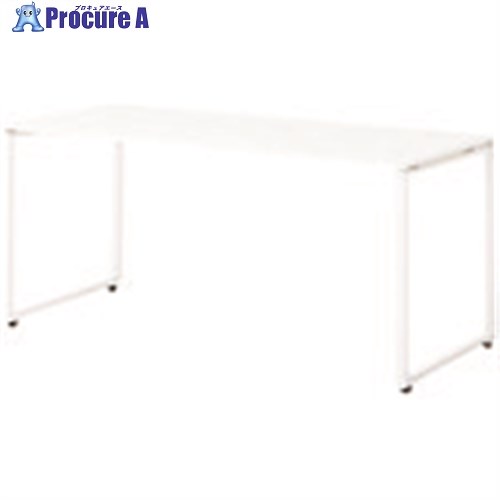 PLUS 632110)SQ デスク(配線口付)SQ-W166H W4/W4 SQ-W166H W4/W4 1台 ■▼210-9591 【送料都度見積】
