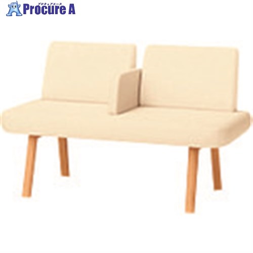 PLUS 40381)LS-5000 2人掛け 中肘付 LS-5221AN BE LS-5221AN BE 1台 ■▼211-1152 【貨物輸送都度積もり書き】