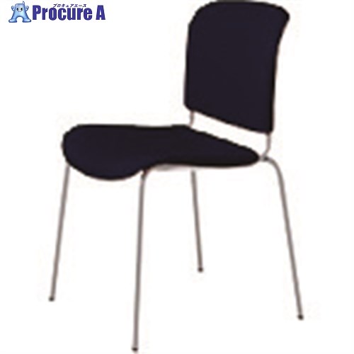 PLUS 17523)会議イス フィトナ MC-F62SE BK MC-F62SE BK 1台 ■▼211-1514 【送料都度見積】