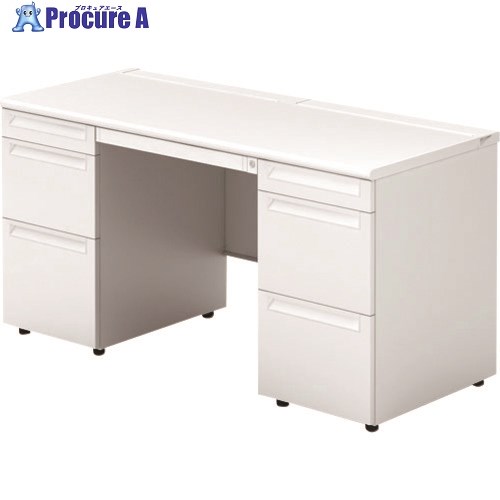PLUS 775701)US 両袖机US-146D-33 WS/W4 US-146D-33 WS/W4 1台 ■▼211-4117 【貨物輸送都度積もり書き】