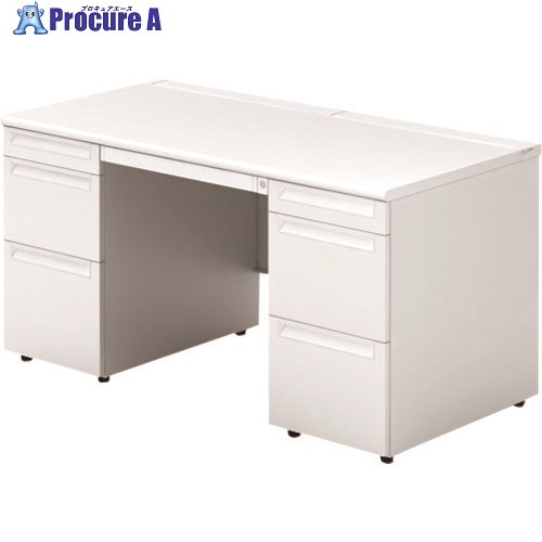 PLUS 775683)US 両袖机US-147D-33 WS/W4 US-147D-33 WS/W4 1台 ■▼211-4751 【送料都度見積】｜プロキュアエース