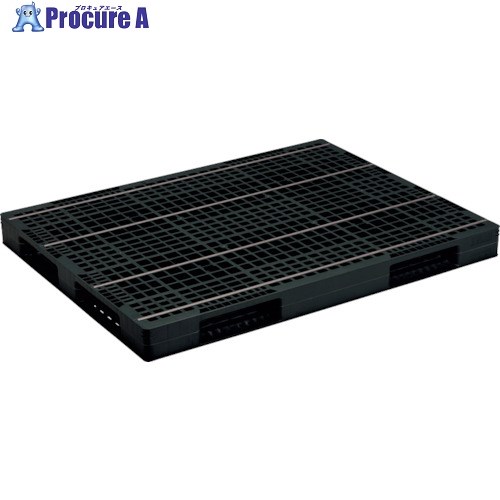 サンコー リサイクルプラスチックパレット 817202 D4-115150 SKD4-115150 BK 1枚 ■▼324-4269 【貨物輸送都度積もり書き】