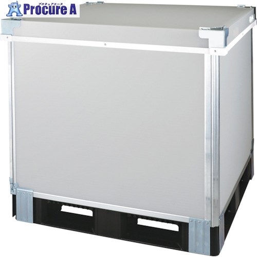 RISU テクセルスリーブボックス TE-SリススペースカーゴL  1100×1100×950薄墨色 TESRISUSCL1100X1100X950GY 1個 ■▼373-4917 【貨物輸送都度積もり書き】