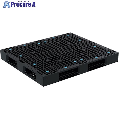サンコー リサイクルプラスチックパレット 813102 D4-100132 81310201BKRCP 1枚 ■▼382-5702 【貨物輸送都度積もり書き】
