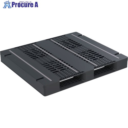 サンコー リサイクルプラスチックパレット 813703 D2-110125F-2 81370301BKRCP 1枚 ■▼382-5709 【代引決済不可】【送料都度見積】