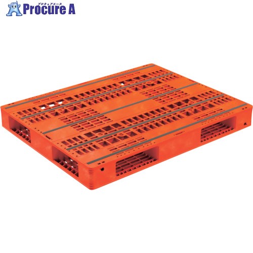 サンコー プラスチックパレット 813209 R4-1114F オレンジ 81320901OR308 1枚 ■▼382-5713 【代引決済不可】【送料都度見積】