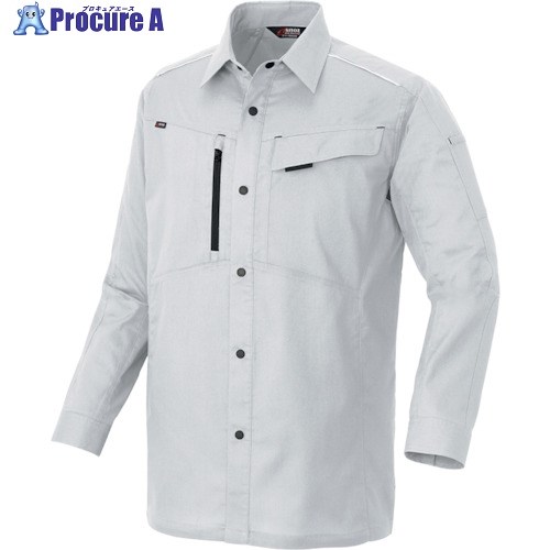 アイトス ニュームービンカット 春夏長袖シャツ シルバーグレー LL AZ3335-003-LL 1着 ■▼396-9804 【送料都度見積】