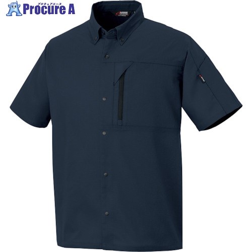 アイトス ニュームービンカット 春夏半袖シャツ ネイビー 6L AZ3337-008-6L 1着 ■▼405-9729 【送料都度見積】