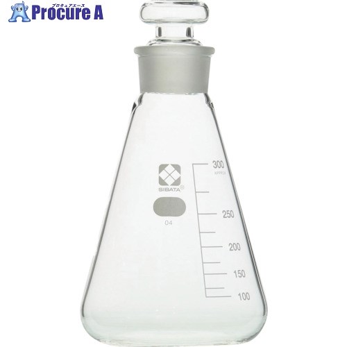 SIBATA 共栓三角瓶 300mL 10入 010330-0300A 1箱 ■▼407-0019 【貨物輸送都度積もり書き】