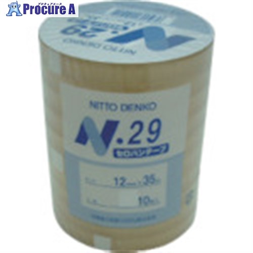 日東 セロハンテープ No.29 12mm×35m(10巻入) 29-12 30本 ■▼816-0184 【送料都度見積】