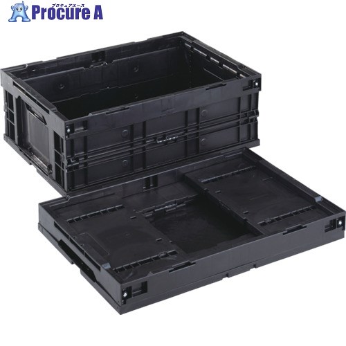 RISU 導電性入れもの 609959 折りたたみ入れものCB-S55AS黒 CBE-S55AS-BK 1個 ■▼821-9148 【貨物輸送都度積もり書き】