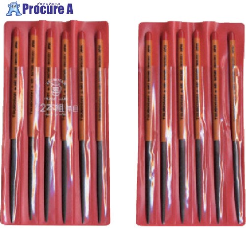 ツボサン 組ヤスリ 12本組 両甲 荒目 RK012-01 1S ■▼852-8682 【送料都度見積】 15,491円