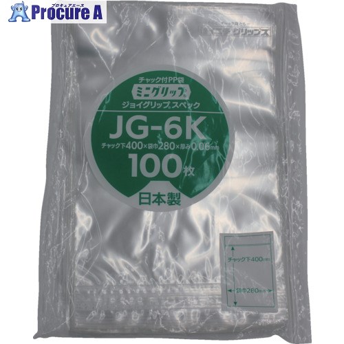 セイニチ ミニグリップ ジョイグリップスペック JG-6K 400×280×0. JG-6K 1箱 ■▼859-0874