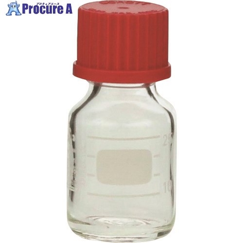 SIBATA 耐熱ねじ口びん 赤キャップ付 25mL 10入 017200-2511A 10個 ■▼106-7012 【送料都度見積】