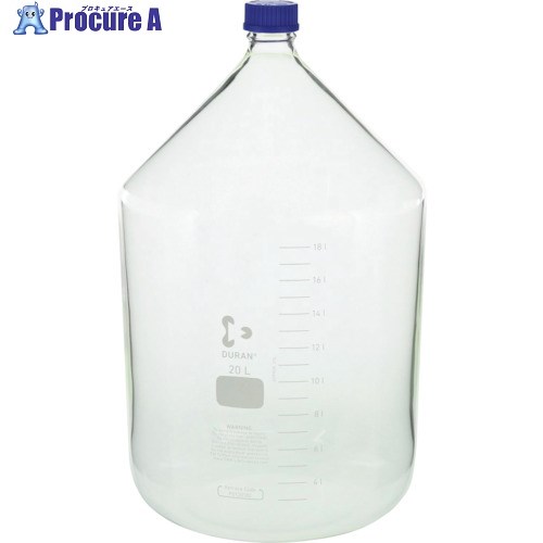SIBATA 耐熱ねじ口びん 青旗がしら付 20000mL 017200-20000 1個 ■▼106-7048 【貨物輸送都度積もり書き】