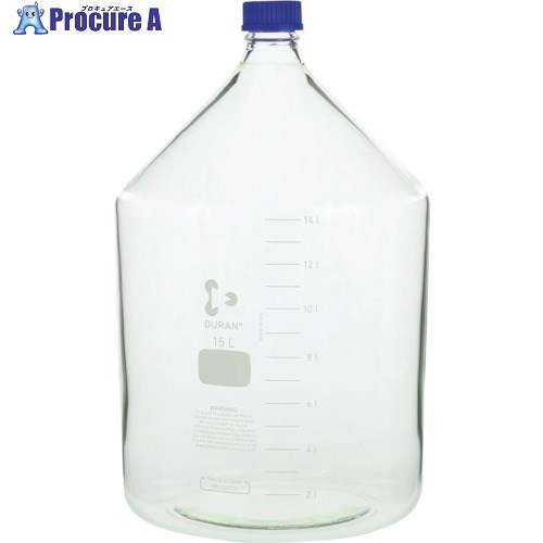 SIBATA 耐熱ねじ口びん 青旗がしら付 15000mL 017200-15000 1個 ■▼107-0140 【貨物輸送都度積もり書き】
