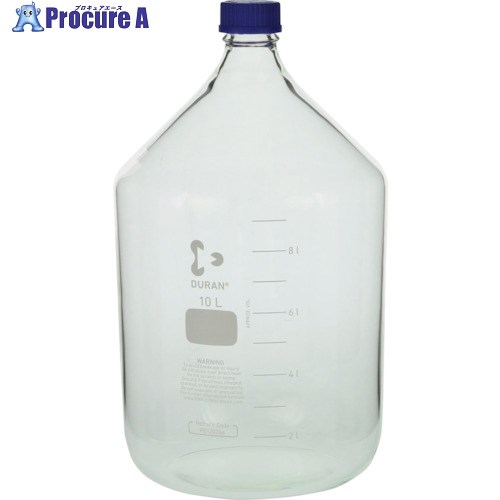 SIBATA 耐熱ねじ口びん 青旗がしら付 10000mL 017200-10000 1個 ■▼107-0145 【貨物輸送都度積もり書き】
