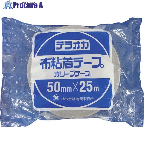 TERAOKA カラーオリーブテープ NO.145 灰 75mm×25M 145 GY-75X25 24巻 ■▼134-7009 【送料都度見積】|プロキュアエース