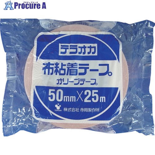 TERAOKA カラーオリーブテープ NO.145 ピンク 100mm&times;25M 145 P-100X25 18巻 ■▼134-7010 【送料都度見積】｜プロキュアエース