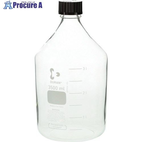 SIBATA 耐熱ねじ口びん 赤キャップ付 3500mL 017200-35001 1個 ■▼135-8466 【送料都度見積】