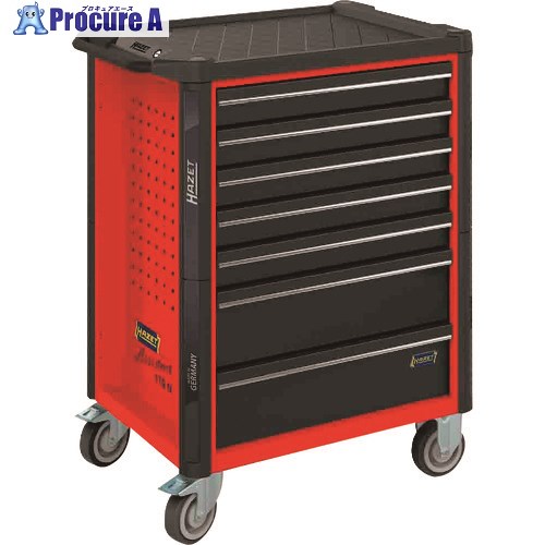 HAZET ツールワゴン 7段 レッド 179N-7-RAL3020 1台 ■▼168-1577 【送料都度見積】※車上渡し｜プロキュアエース