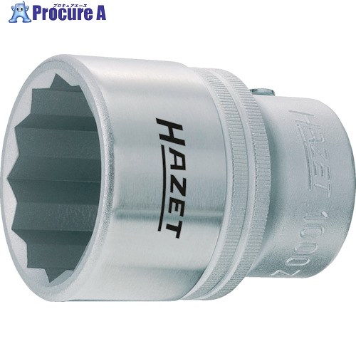 HAZET ソケットレンチ(12角タイプ・差込角19mm・対辺27mm) 1000Z-27 1個 ▼439-2281