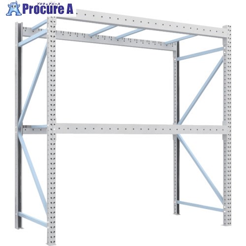 TRUSCO 重量パレットラック1トン2300&times;1100&times;H2500 2段 単体 1D-25B23-11-2 1台 ■▼459-1496 【送料都度見積】※車上渡し｜プロキュアエース