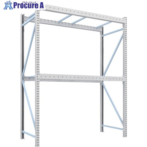 TRUSCO パレットラック1トン2300X1000XH3000 2段 単体 1D-30B23-10-2 1台 ■▼459-1593 【送料都度見積】※車上渡し｜プロキュアエース