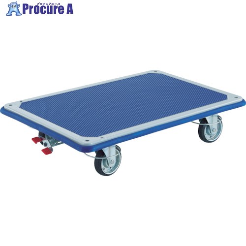 TRUSCO プレス製台車 ドンキーカート 平台車 4輪自在リングストッパー付 均等荷重150kg 115NJRS-4 1台 ■▼856-4190 【送料都度見積】｜プロキュアエース