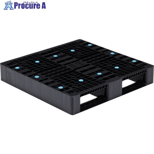サンコー リサイクルプラスチックパレット 808102 D2-909 黒 SK-D2-909-BK 1枚 ■▼452-9316 【貨物輸送都度積もり書き】