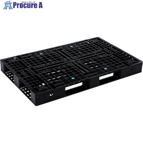 サンコー リサイクルプラスチックパレット 805688 D4-1016黒 SK-D4-1016-BK 1枚 ■▼452-9332 【貨物輸送都度積もり書き】